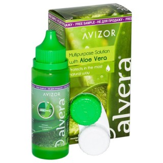 Растворы для очистки линз Avizor Alvera - linza.com.ua